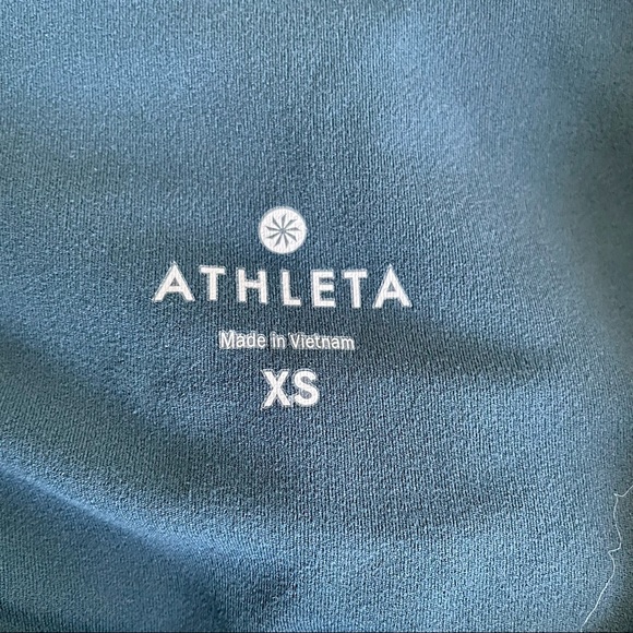 Athleta Diamond Cobra Cutout Ankle Tights Yoga Leggings XS Green High Waisted - Picture 8 of 13